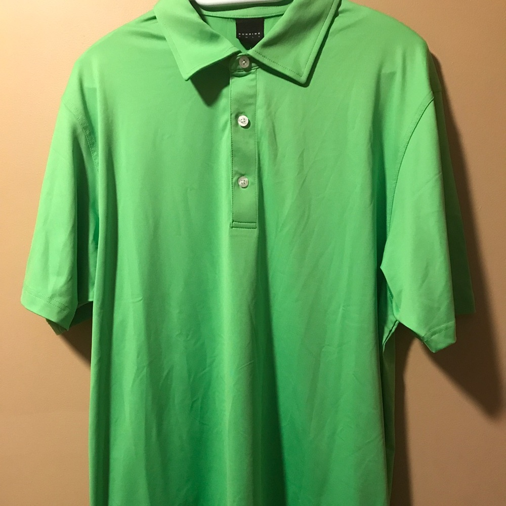 Dunning Golf Polo Lime Green